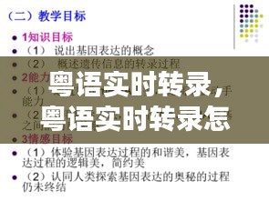 粵語(yǔ)實(shí)時(shí)轉(zhuǎn)錄，粵語(yǔ)實(shí)時(shí)轉(zhuǎn)錄怎么說(shuō) 