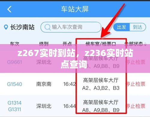 z267實(shí)時(shí)到站，z236實(shí)時(shí)站點(diǎn)查詢 
