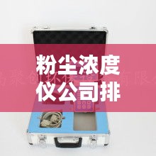 粉塵濃度儀公司排名及行業(yè)影響力解析
