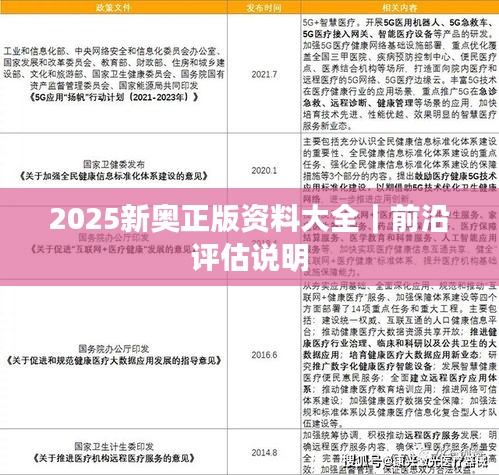 2025新奧正版資料大全｜前沿評(píng)估說(shuō)明