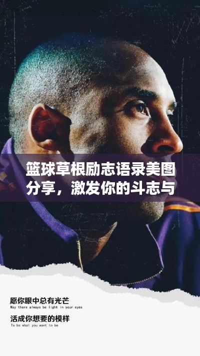 籃球草根勵志語錄美圖分享，激發(fā)你的斗志與激情！