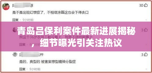 青島呂保利案件最新進(jìn)展揭秘，細(xì)節(jié)曝光引關(guān)注熱議