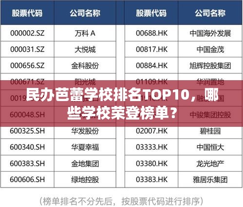 民辦芭蕾學(xué)校排名TOP10，哪些學(xué)校榮登榜單？